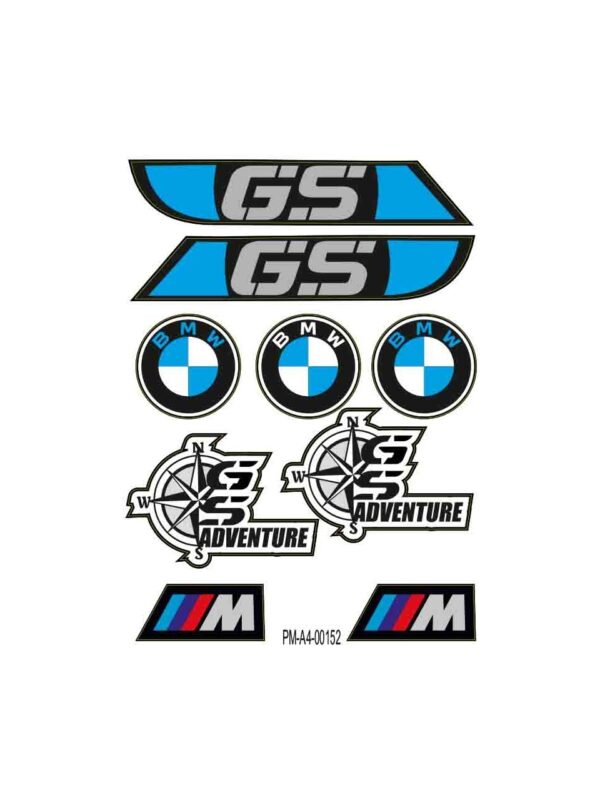 Bmw Tasarımlı Ekipman Kask Motorsiklet Sticker Seti